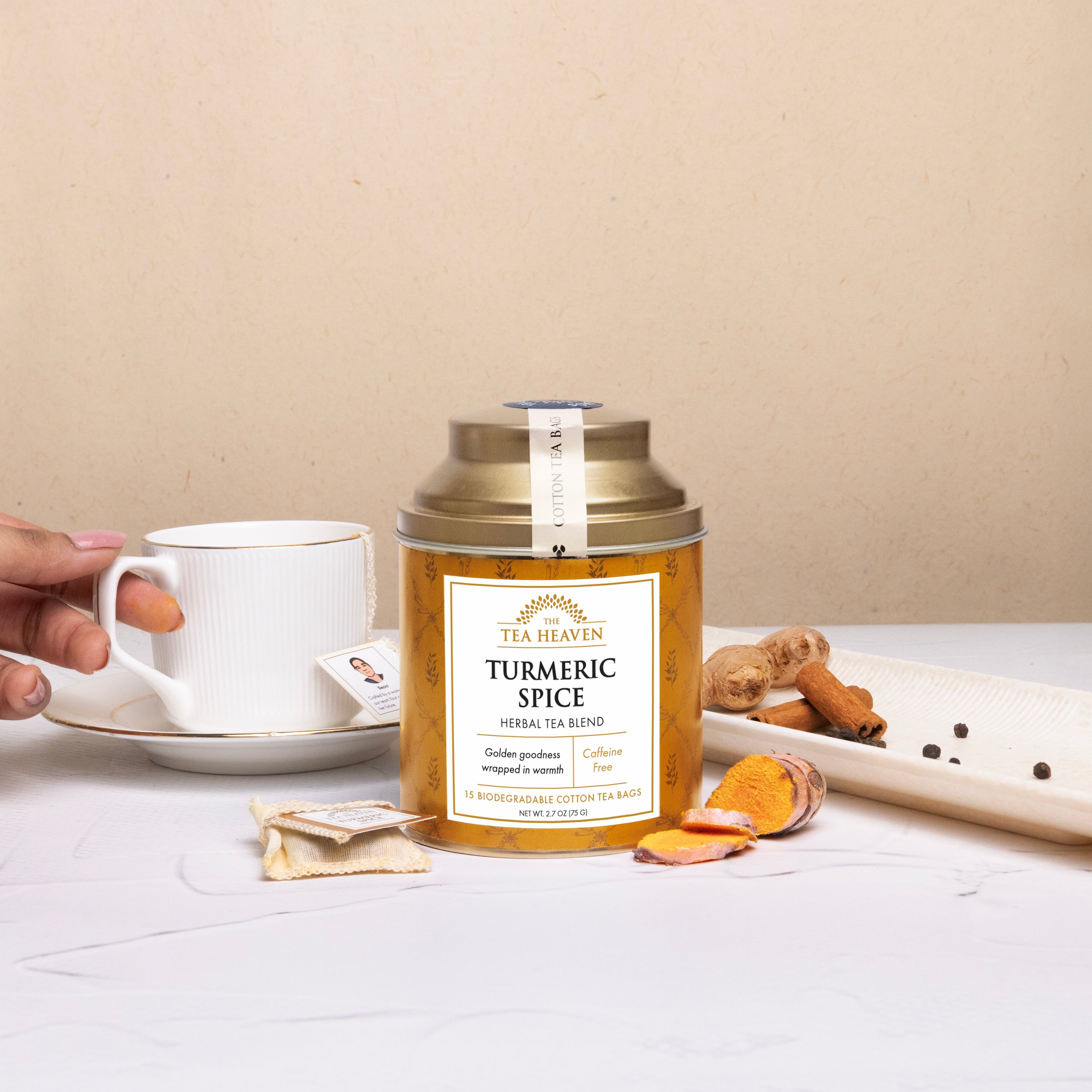 Turmeric Spice Tea Bag Canister (Case of 6)