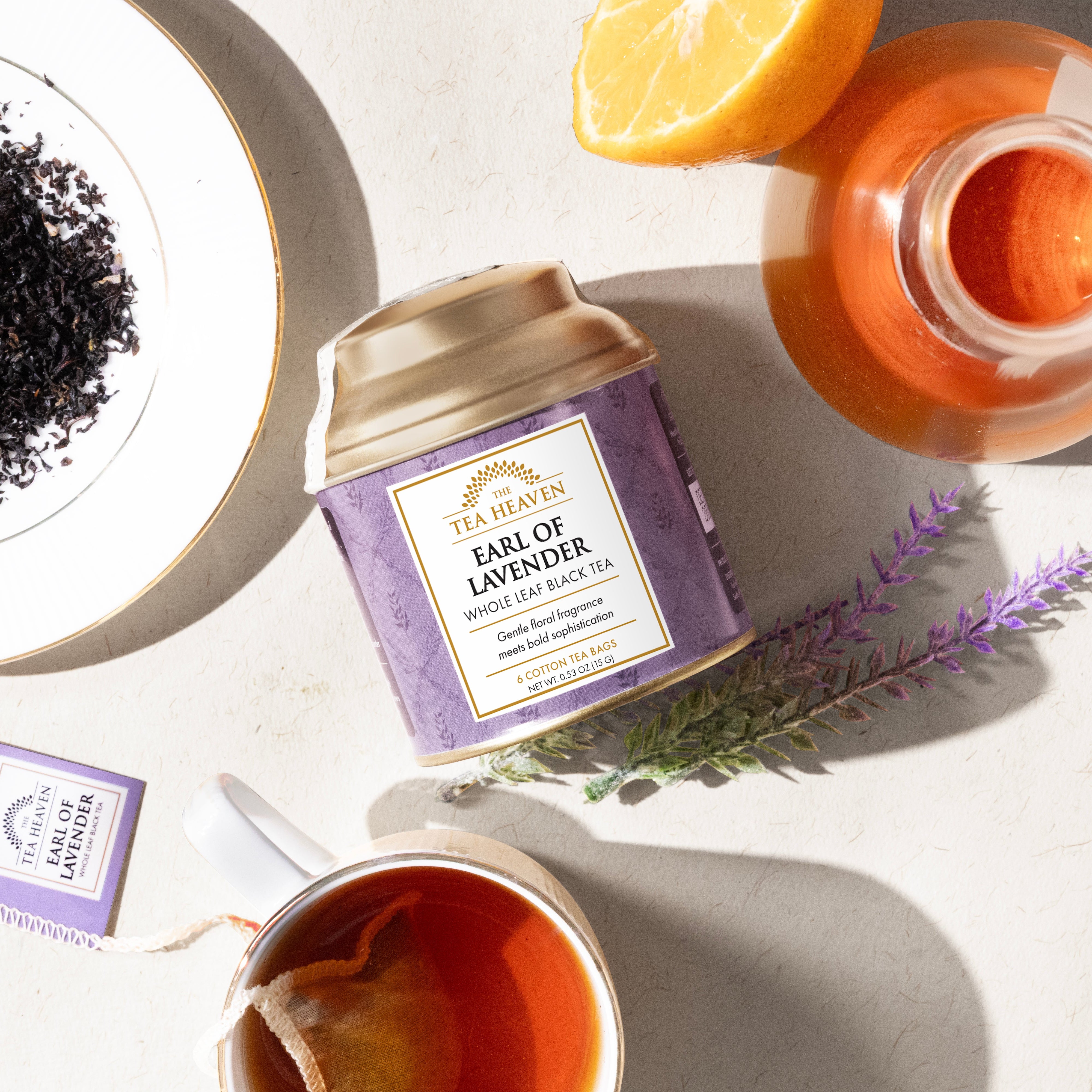 Earl of Lavender Mini Tea Bag Canister (Case of 12)