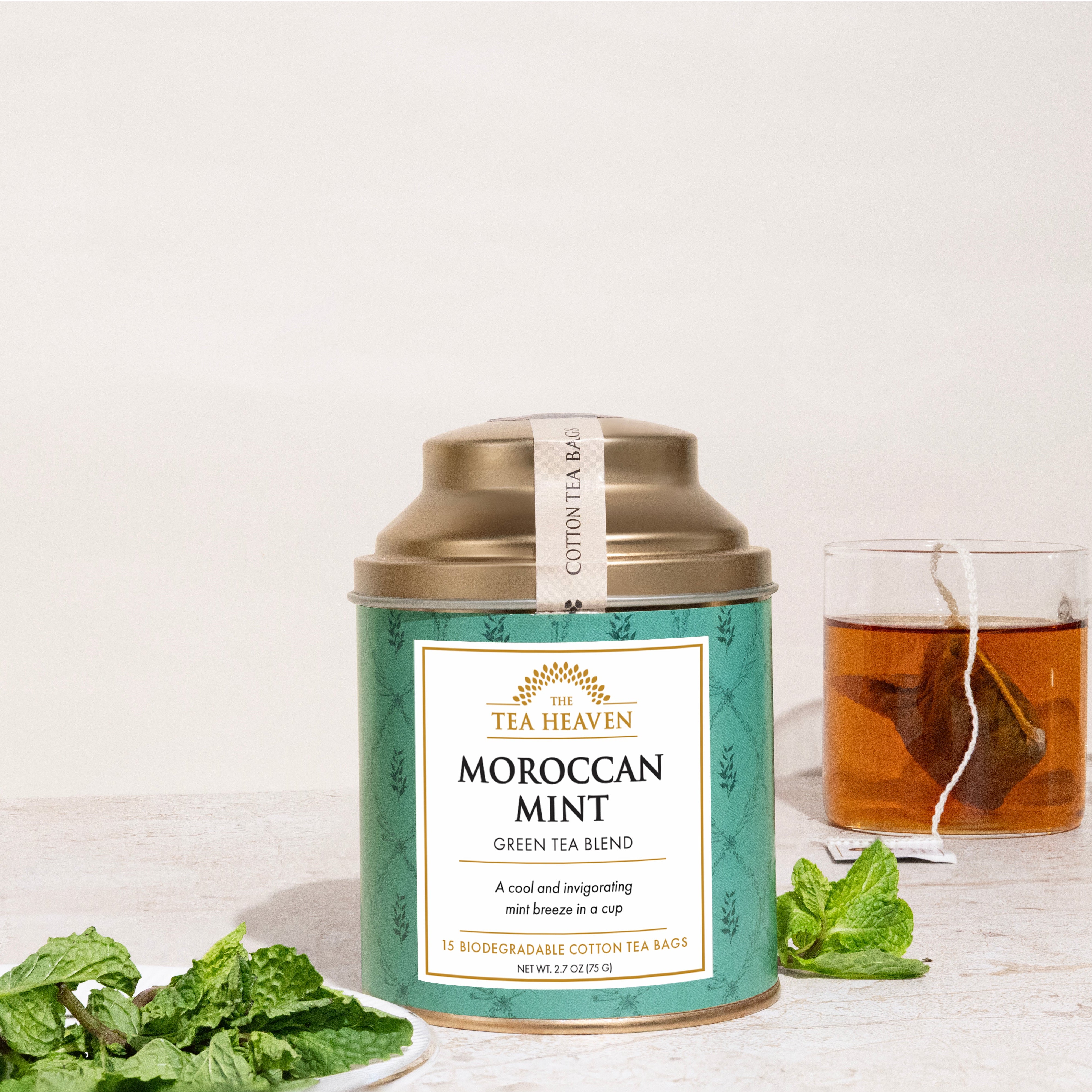Moroccan Mint Tea Bag Canister (Case of 6)
