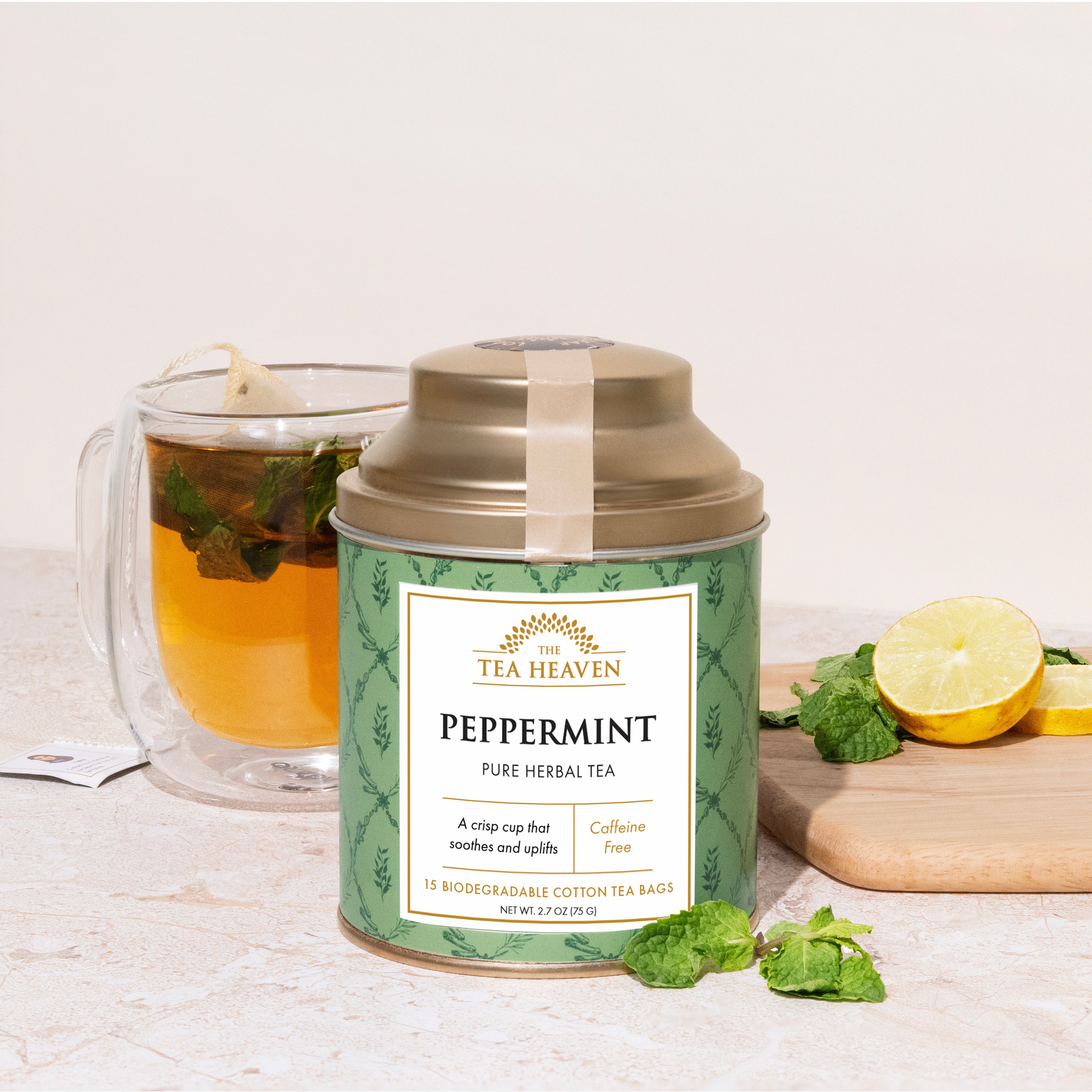Peppermint Tea Bag Canister (Case of 6)