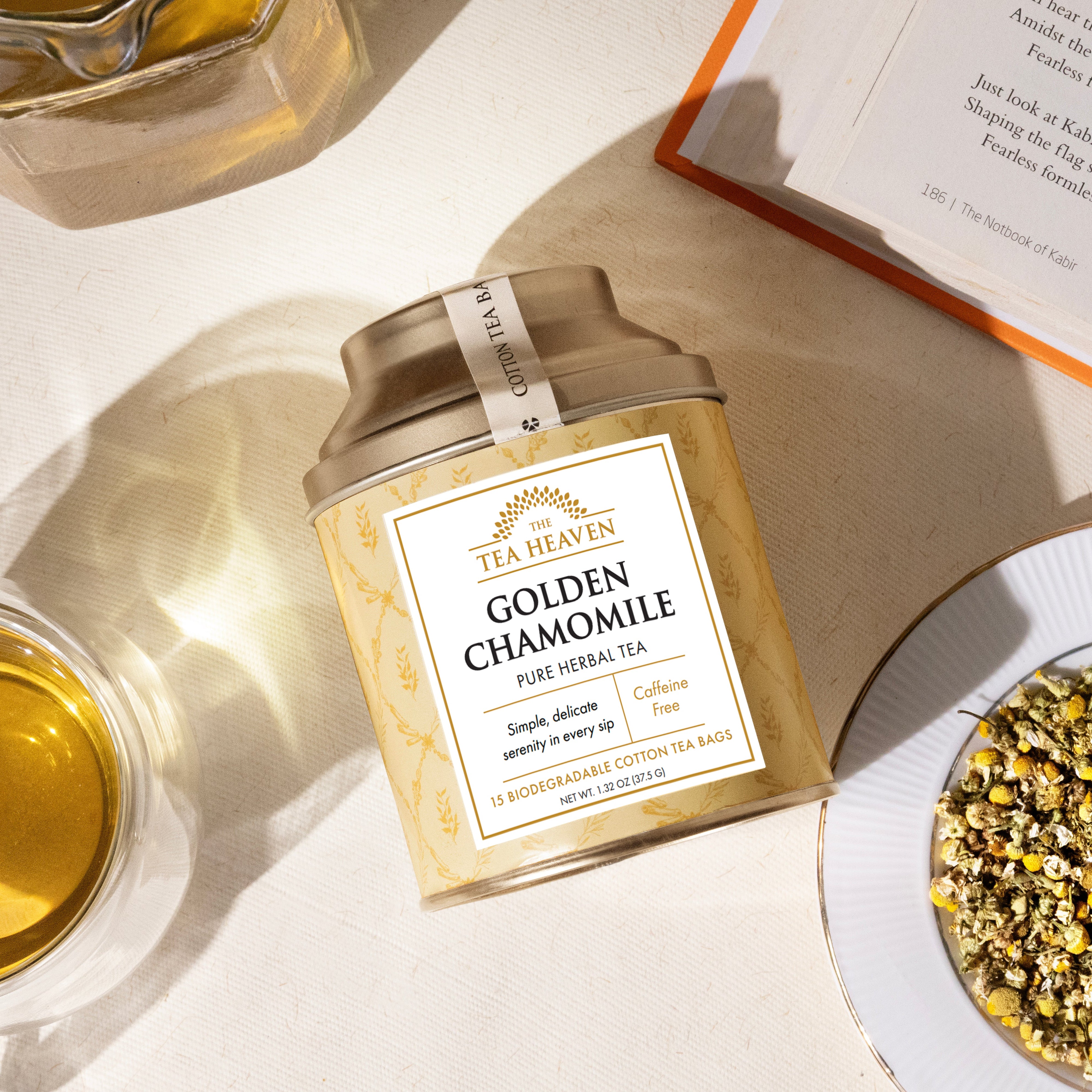 Golden Chamomile Tea Bag Canister (Case of 6)