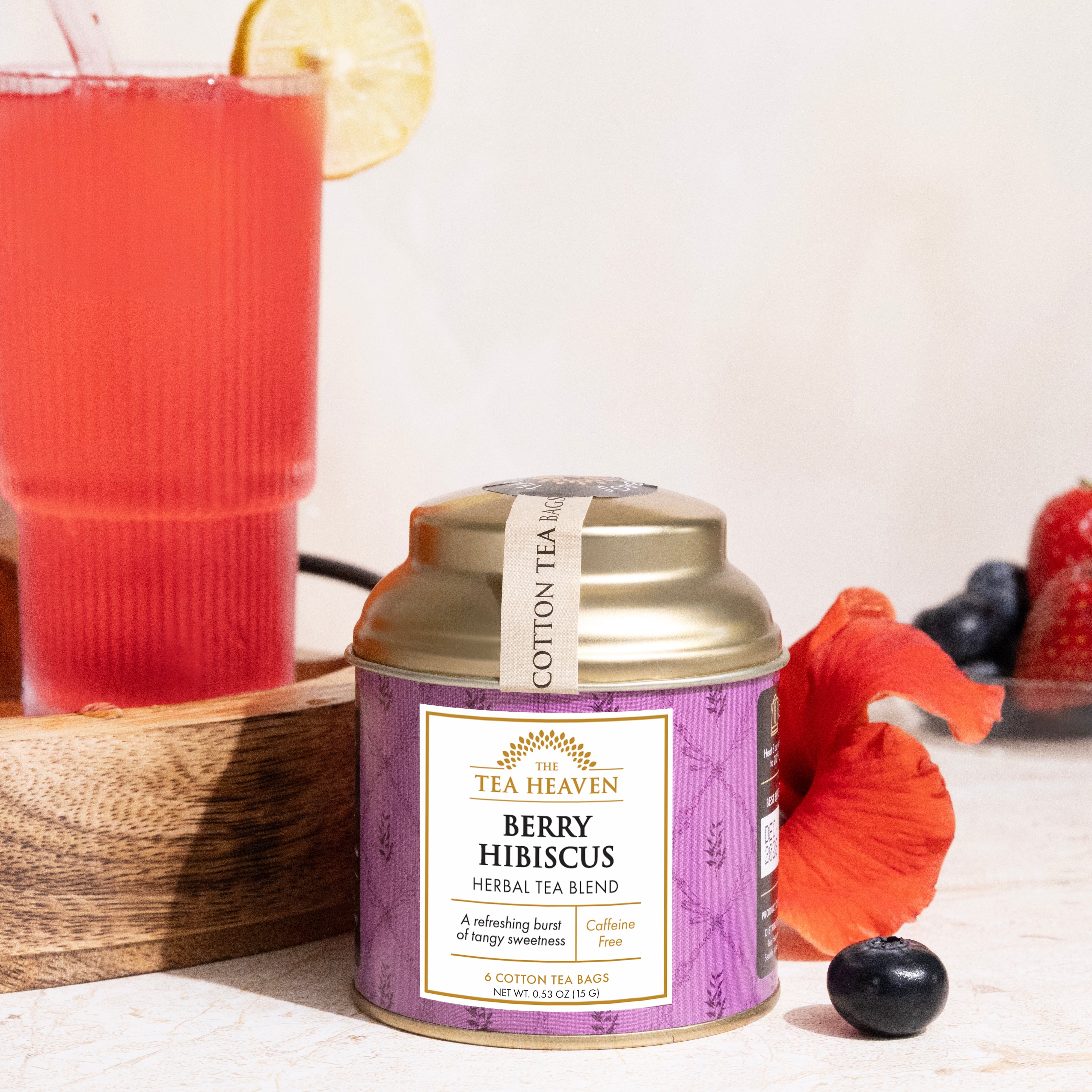 Berry Hibiscus Mini Tea Bag Canister (Case of 12)