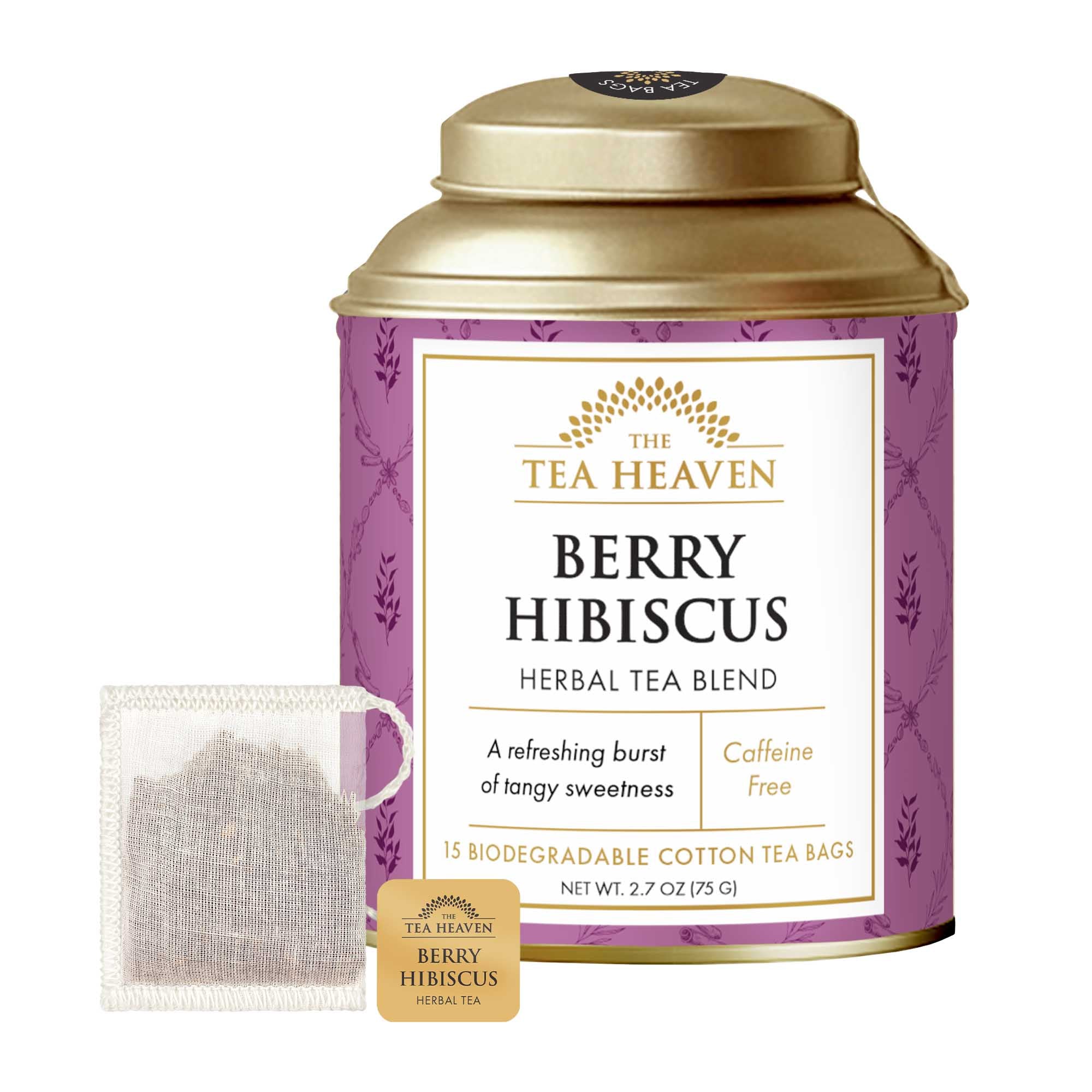 Berry Hibiscus Tea Bag Canister (Case of 6)