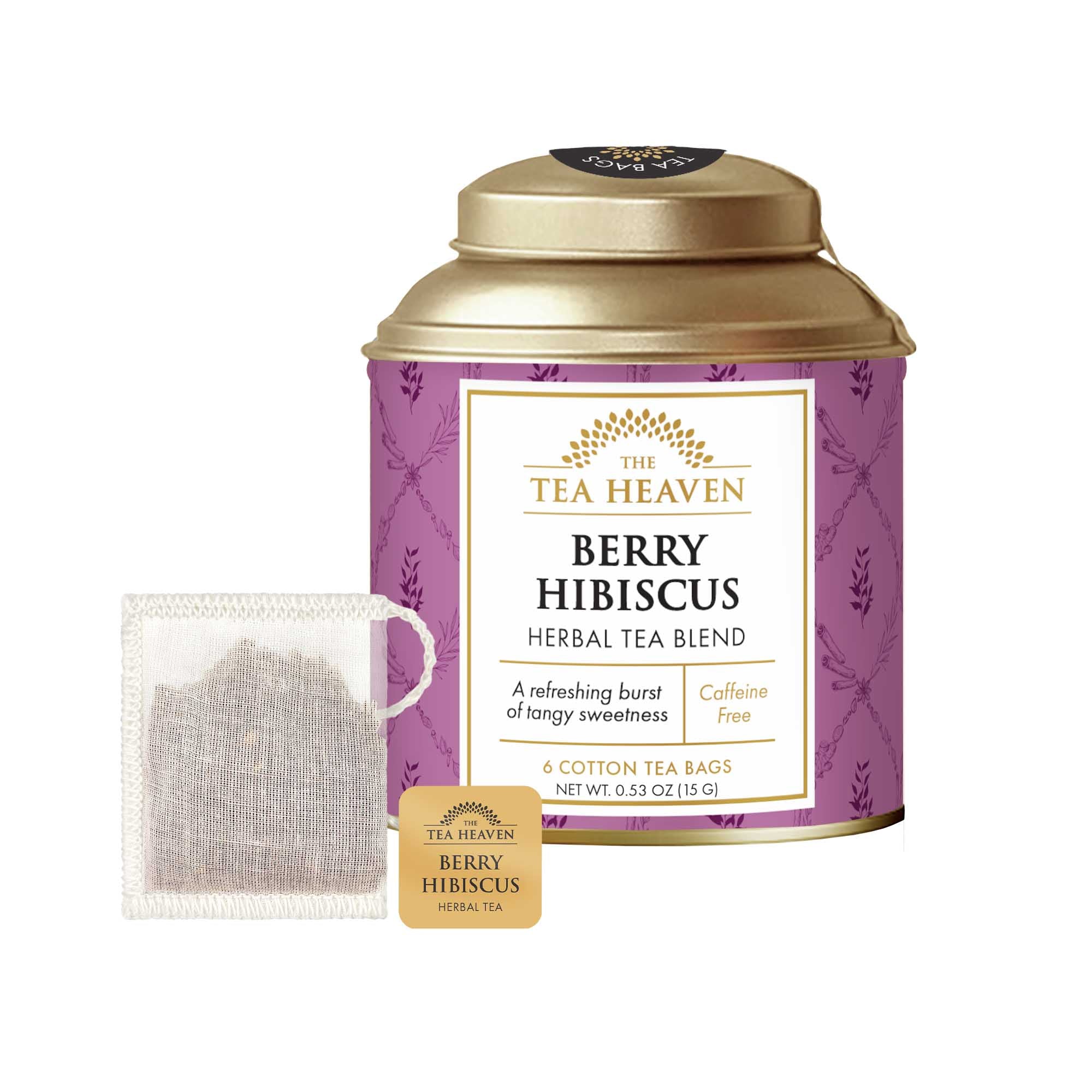 Berry Hibiscus Mini Tea Bag Canister (Case of 12)