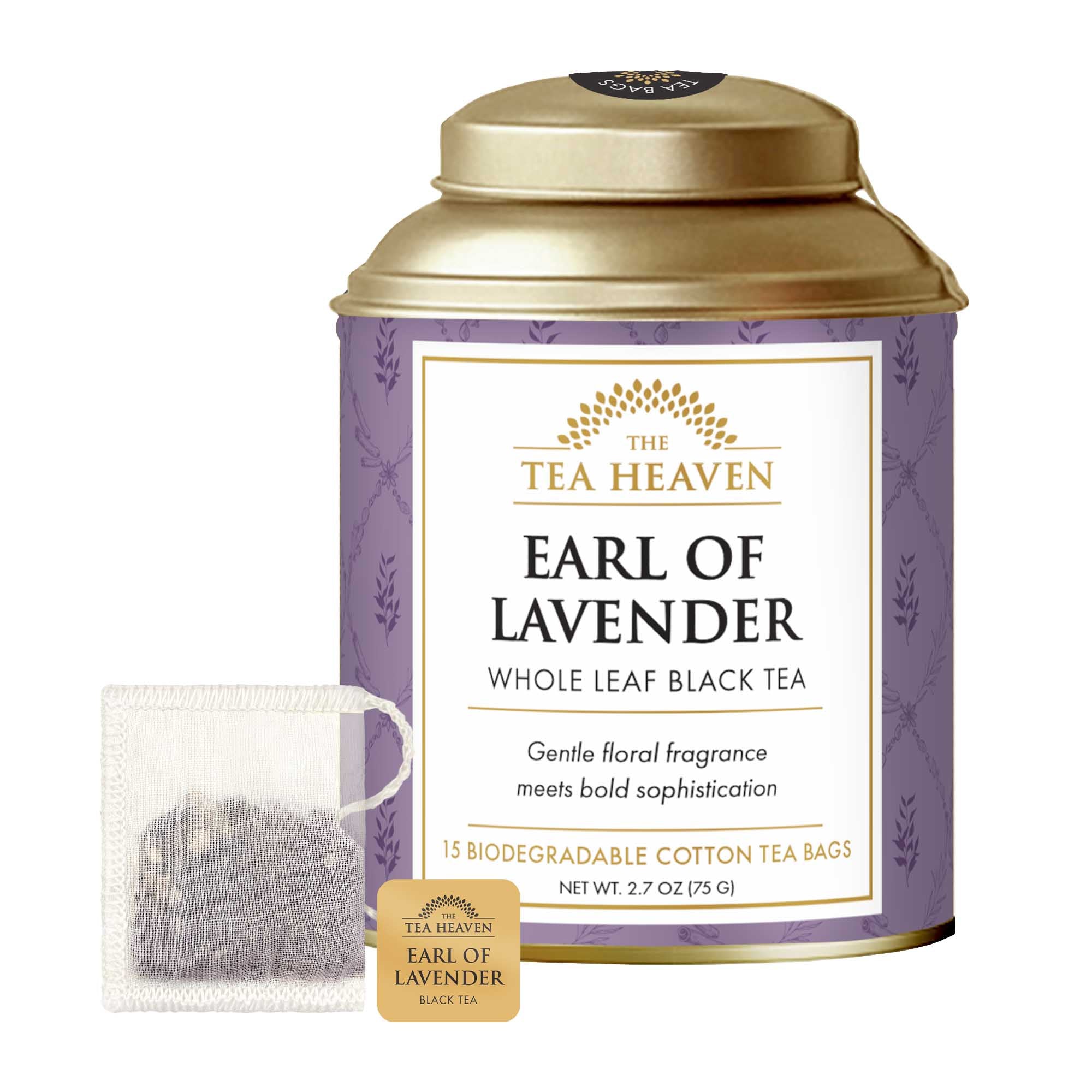 Earl of Lavender Tea Bag Canister (Case of 6)