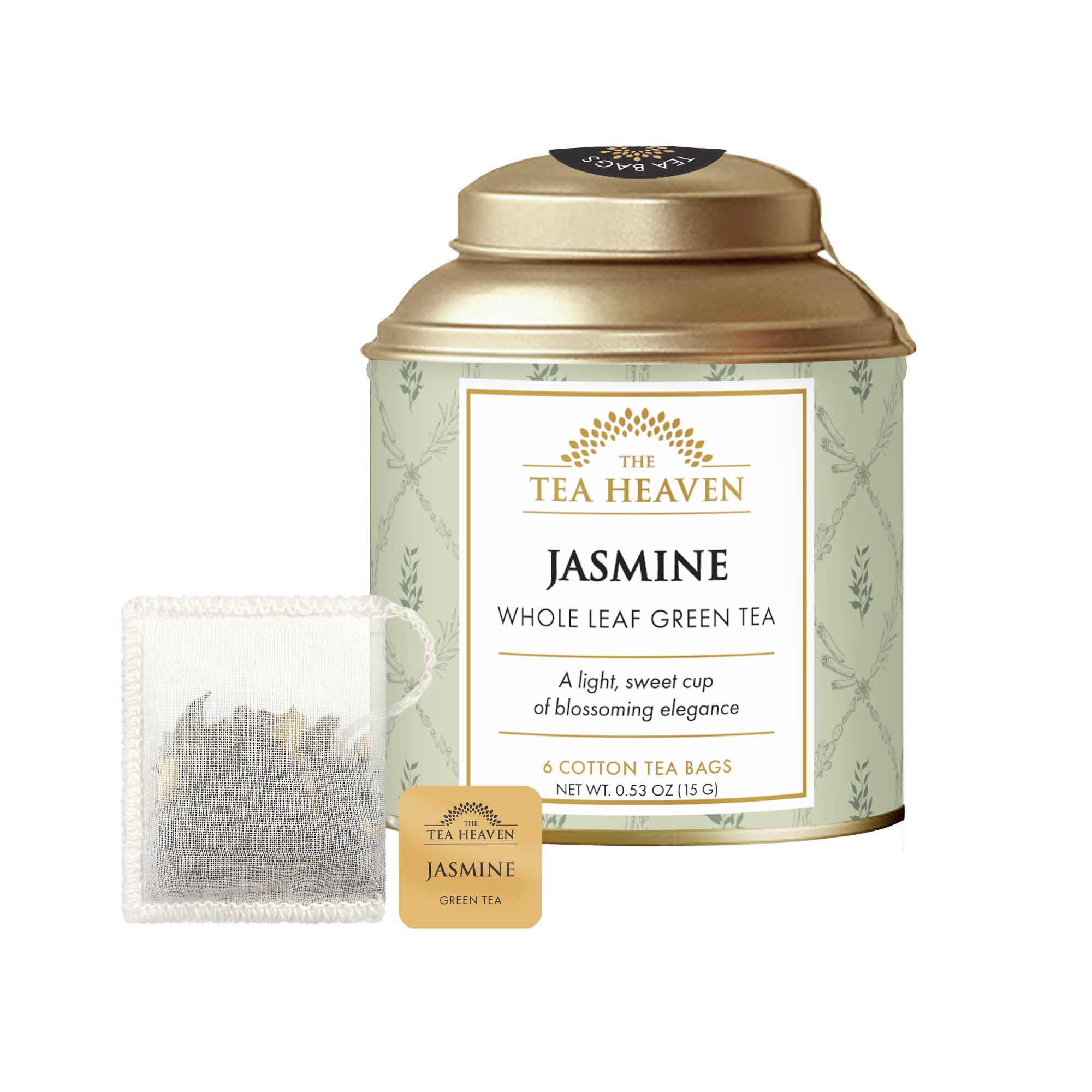 Jasmine Mini Tea Bag Canister (Case of 12)