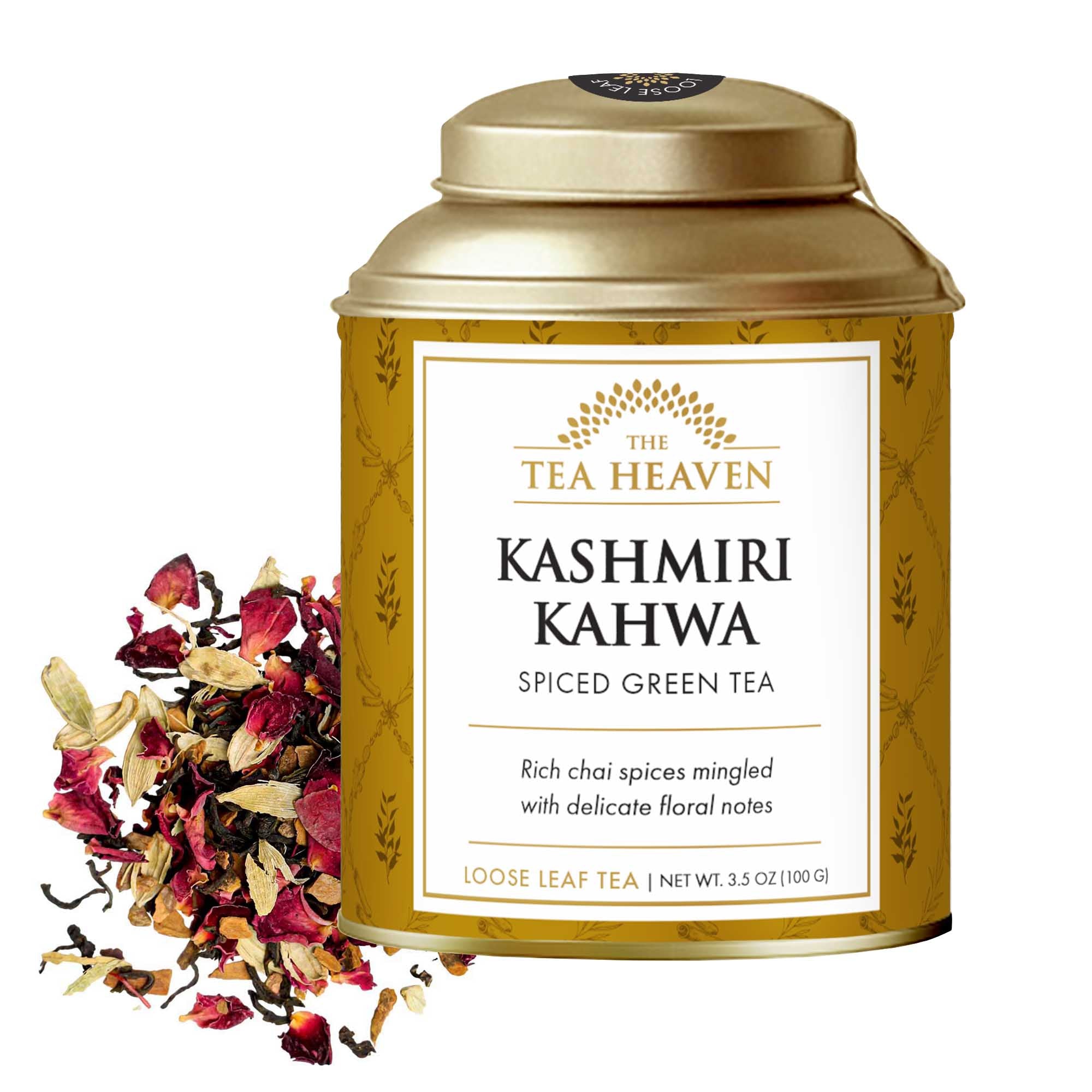 Kashmiri Kahwa Spiced Green Loose Leaf Canister (Case of 6)