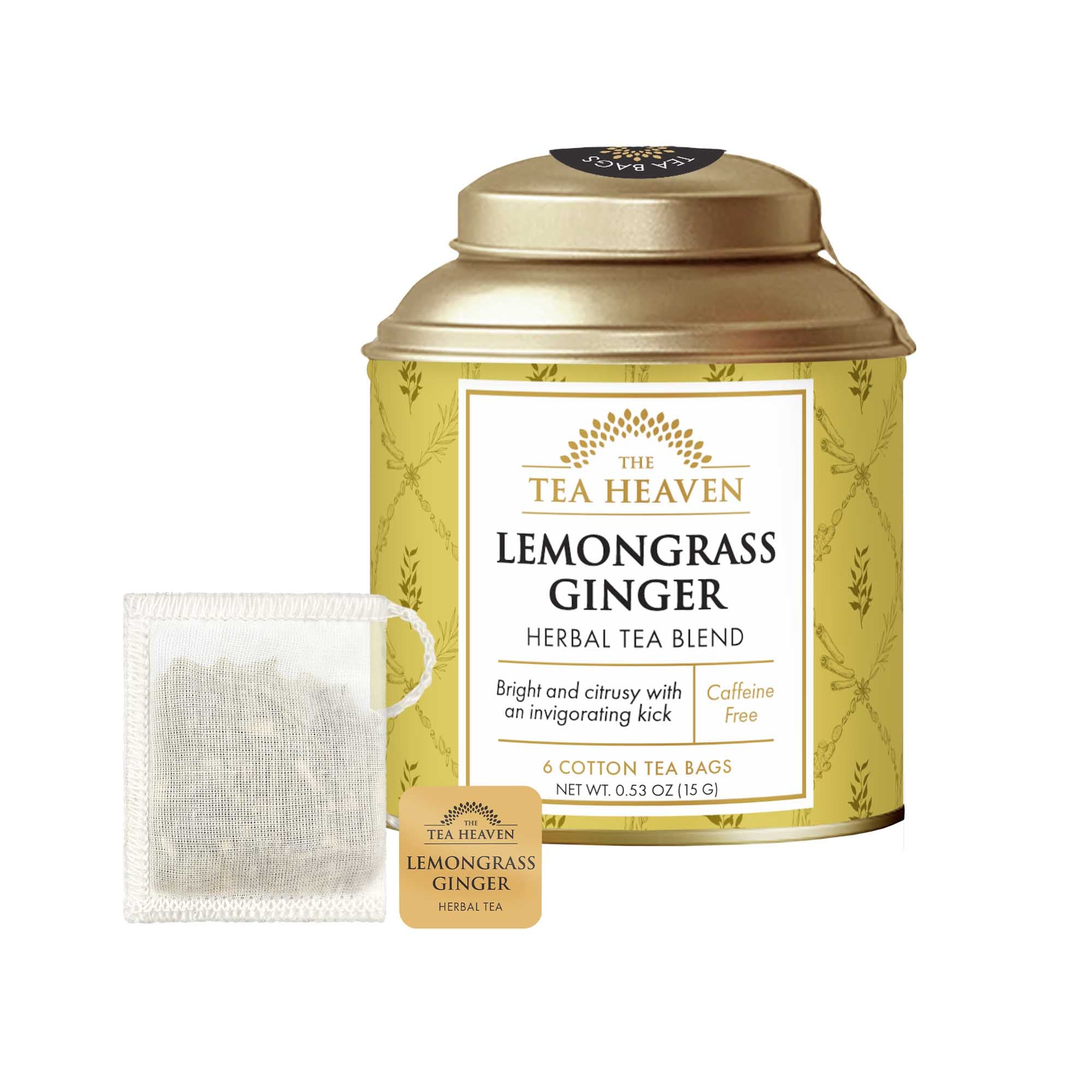 Lemongrass Ginger Mini Tea Bag Canister (Case of 12)