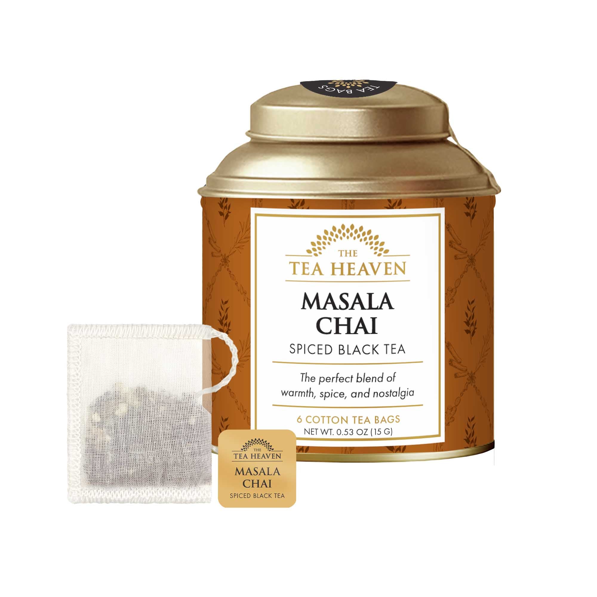 Masala Chai Mini Tea Bag Canister (Case of 12)