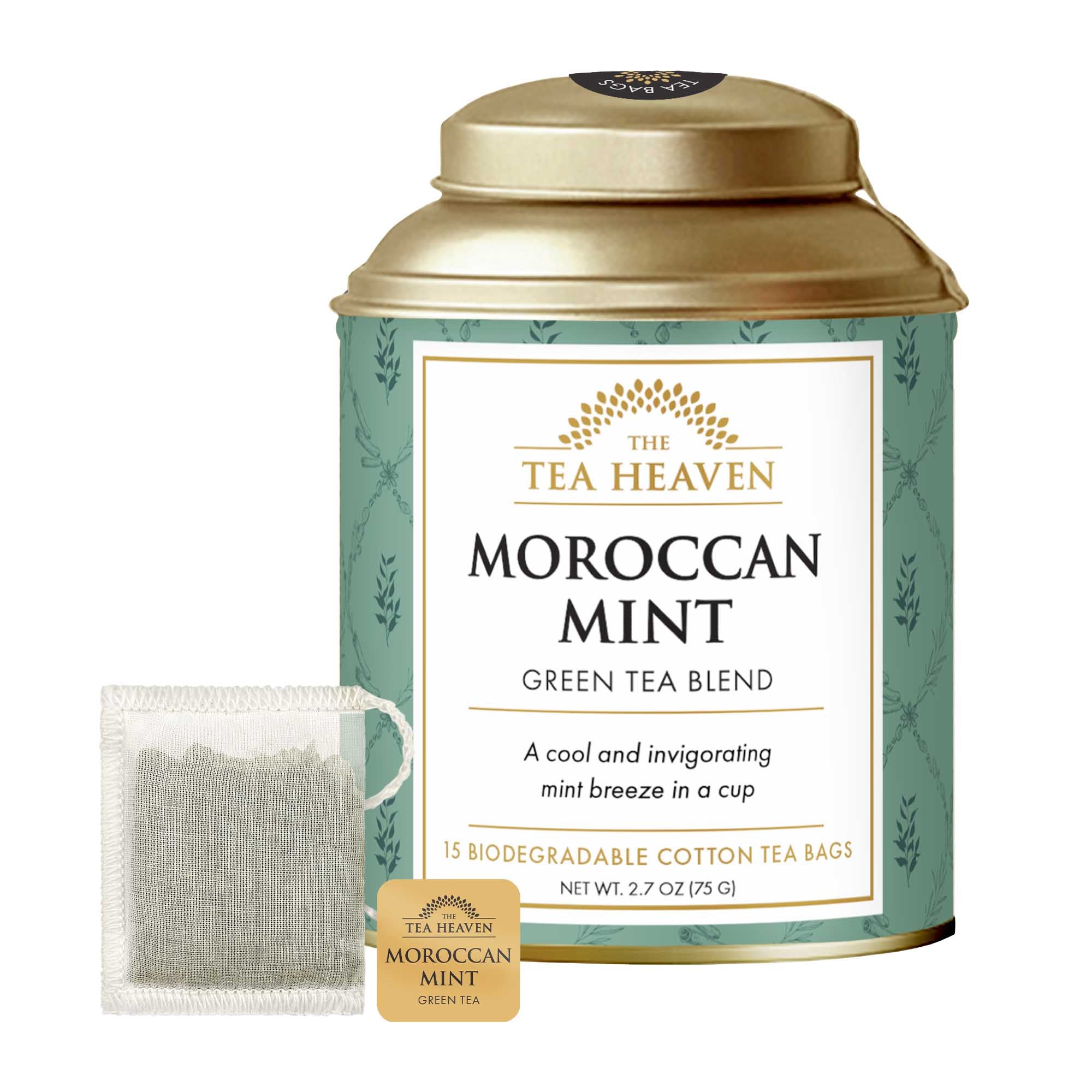 Moroccan Mint Tea Bag Canister (Case of 6)