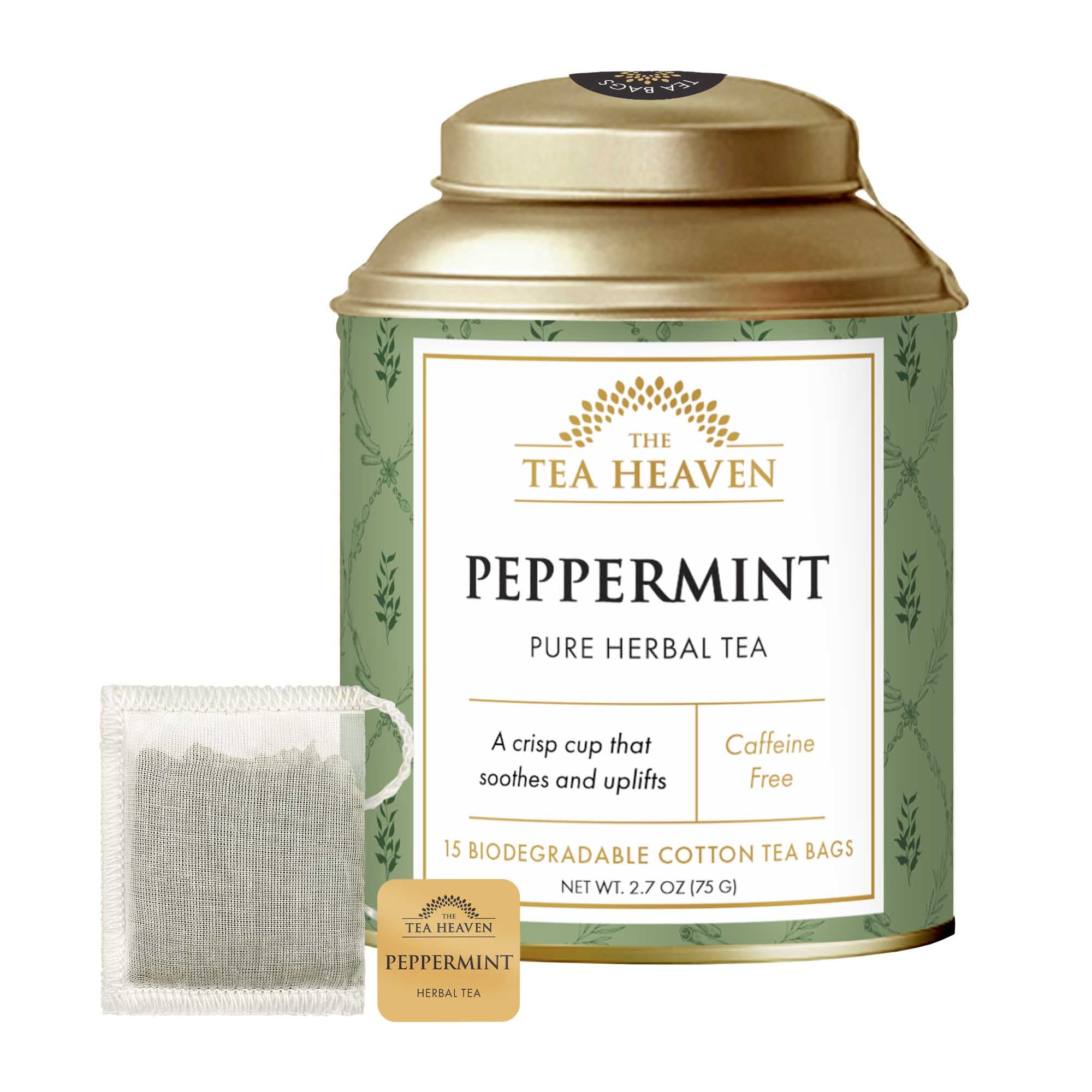 Peppermint Tea Bag Canister (Case of 6)