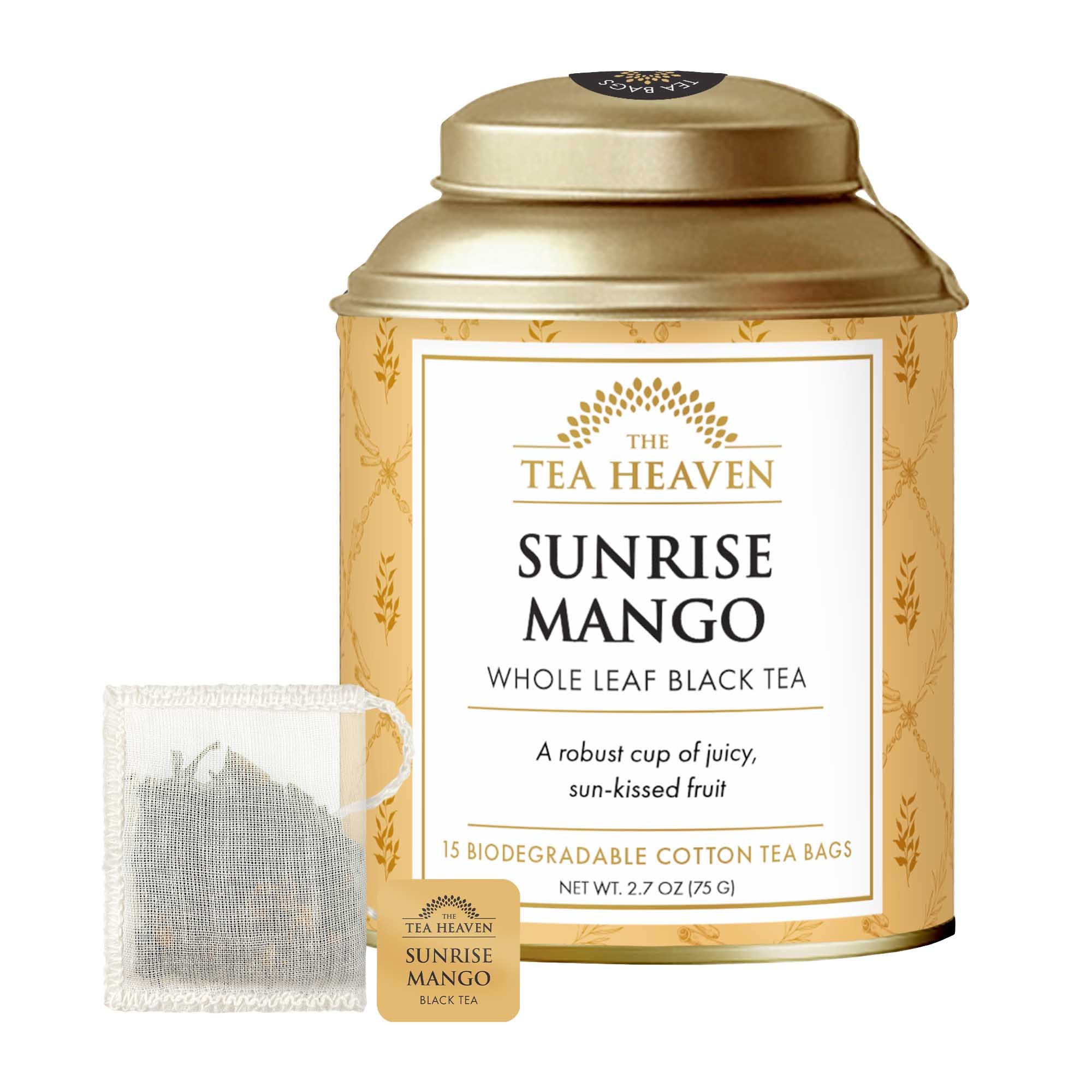 Sunrise Mango Tea Bag Canister (Case of 6)