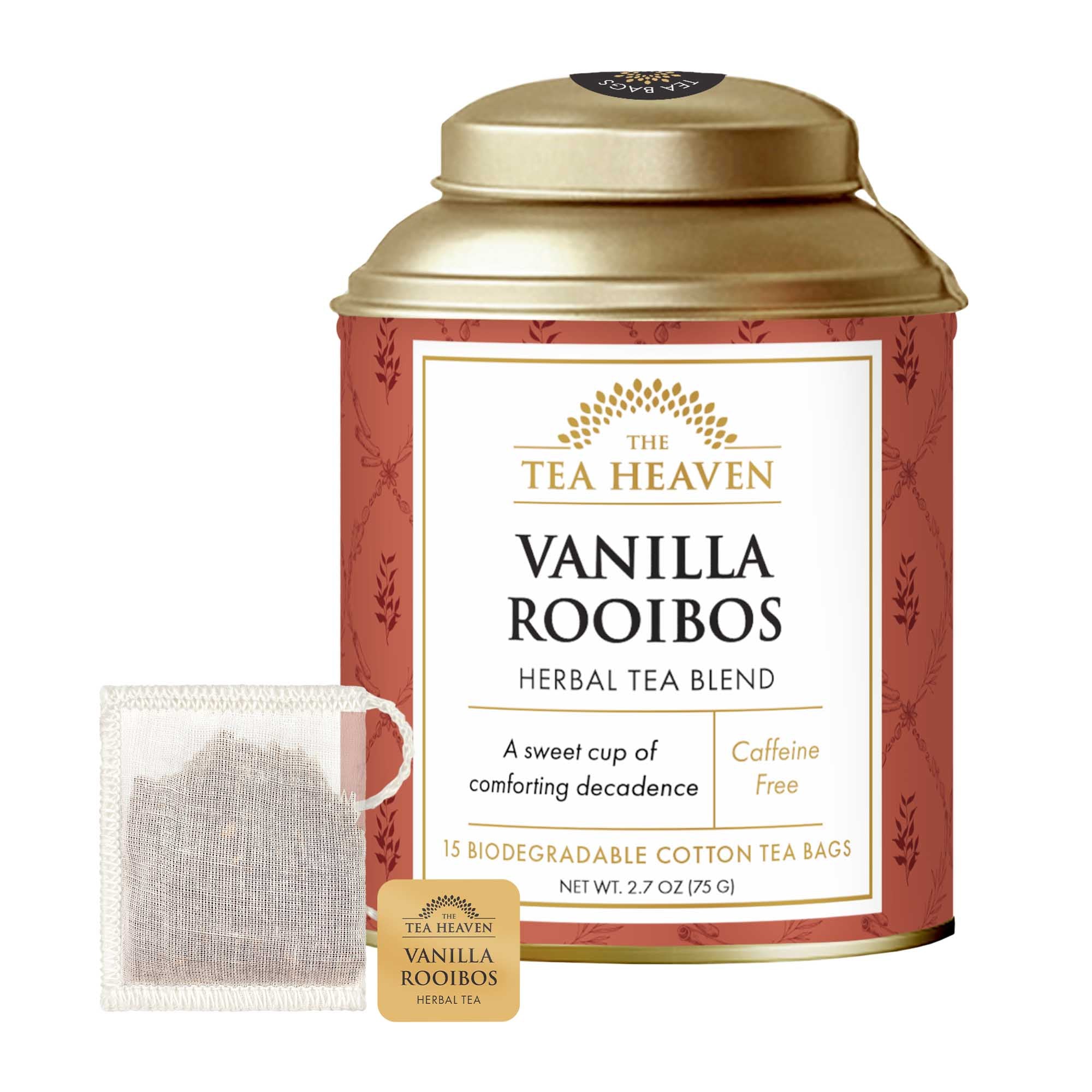 Vanilla Rooibos Tea Bag Canister (Case of 6)