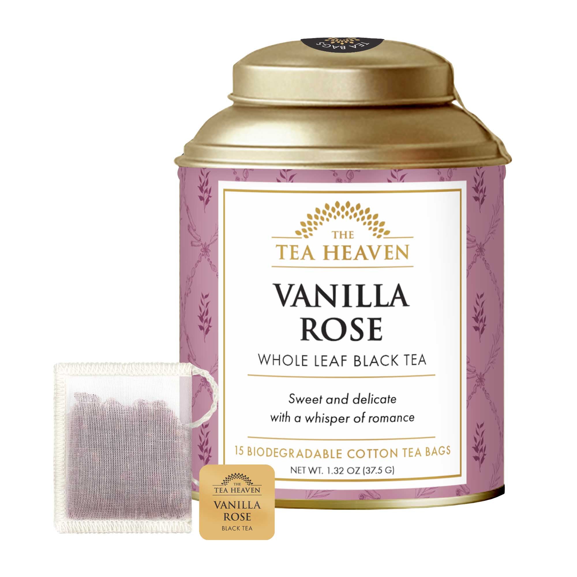 Vanilla Rose Tea Bag Canister (Case of 6)